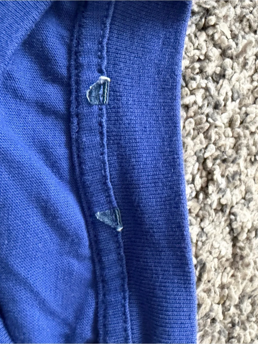 Moncler Royal Blue Logo Tee